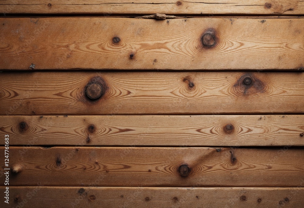 Fototapeta premium Wood planks with circular grain patterns and a rustic texture