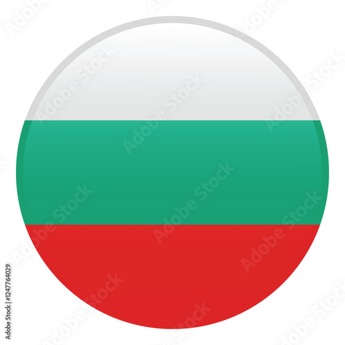 Free Download Bulgaria flag. Bulgaria circle flag logo icon computer vector illustration design. 3d flag. - GFXLoad