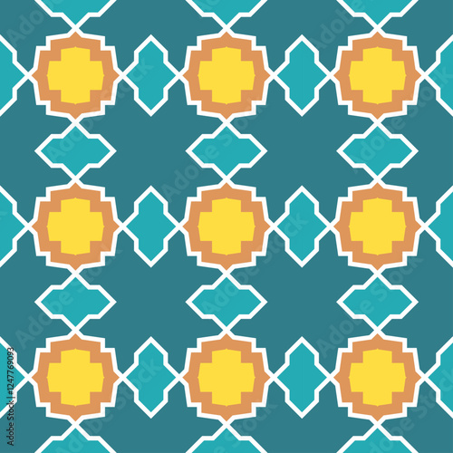 Abstract Islamic Motifs: A Symphony of Patterns