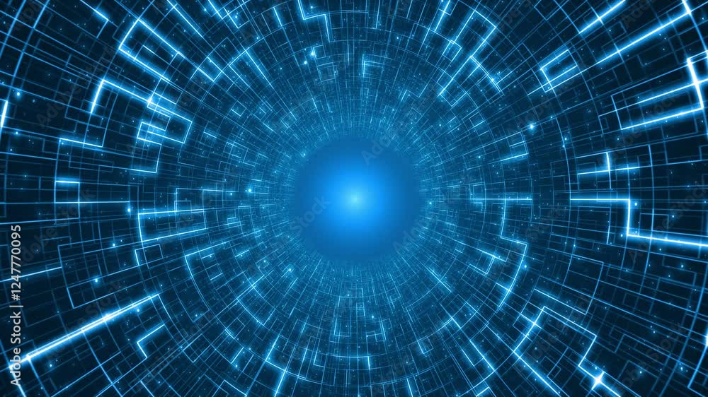 Technology sense background tunnel shuttle