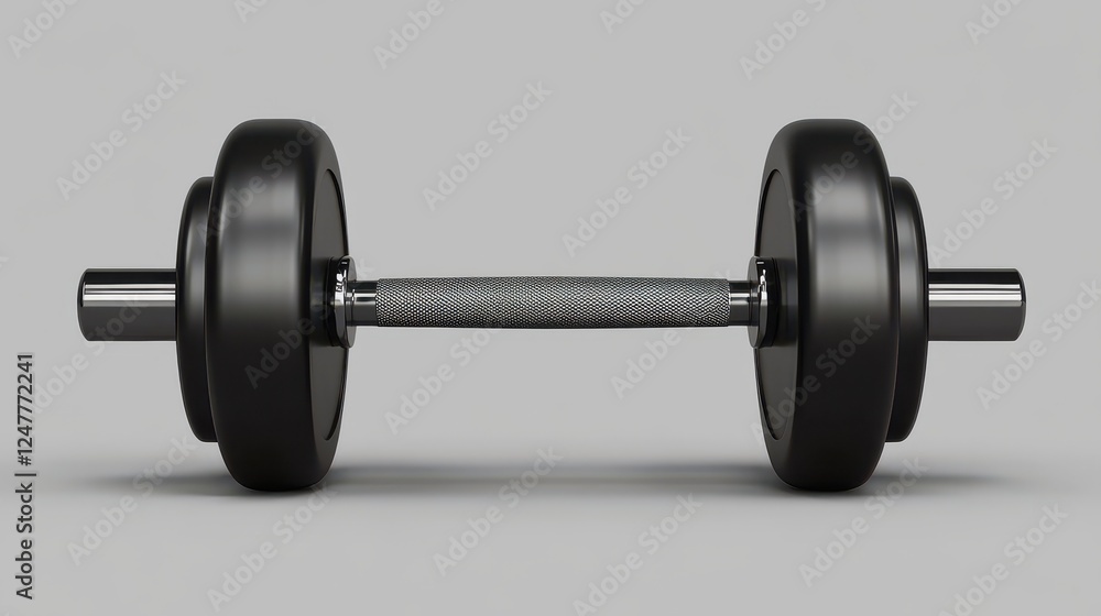 Black Dumbbell Weight Training Fitness Exercise Equipment