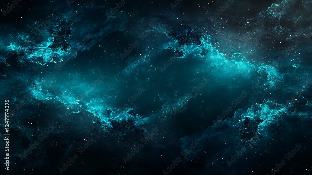 Fototapeta premium Abyssal Ocean Background – Dark Underwater Scene for Horror & Sci-Fi Projects