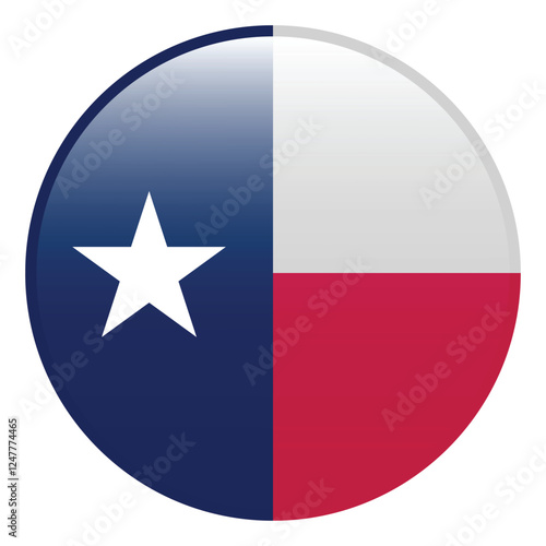 Texas flag. Texas circle flag logo icon computer vector illustration design. 3d flag. Free Download Texas flag. Texas circle flag logo icon computer vector illustration design. 3d flag. - GFXLoad
