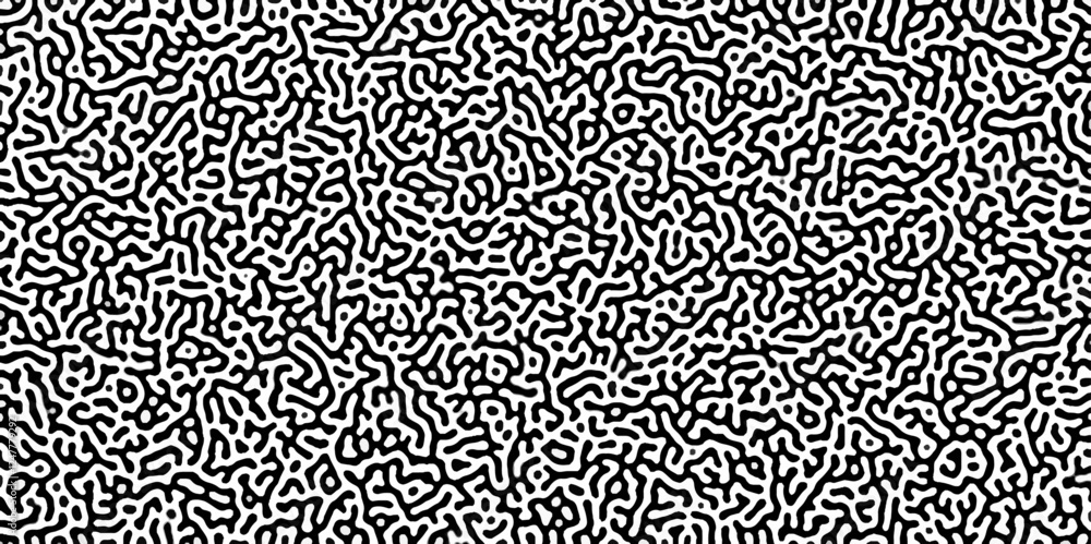 Abstract truing organic wallpaper Turing reaction diffusion monochrome seamless pattern .Monochrome Turing reaction background .Natural seamless line pattern. Linear design with biological shapes Abstract truing organic wallpaper Turing reaction diffusion monochrome seamless pattern .Monochrome Turing reaction background .Natural seamless line pattern. Linear design with biological shapes
