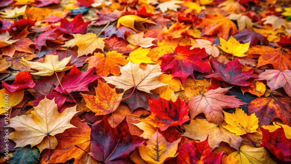 autumn leaves carpeted ground in vibrant colors, fallen leaves, forest floor autumn leaves carpeted ground in vibrant colors, fallen leaves, forest floor