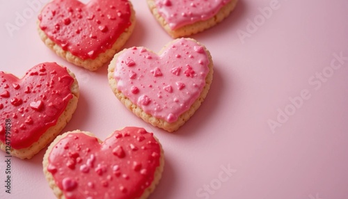 Valentine’s Day Cookies with Icing Decorations photo