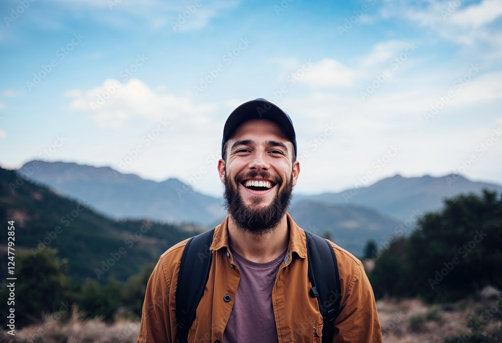 front view happy man standing front view happy man standing