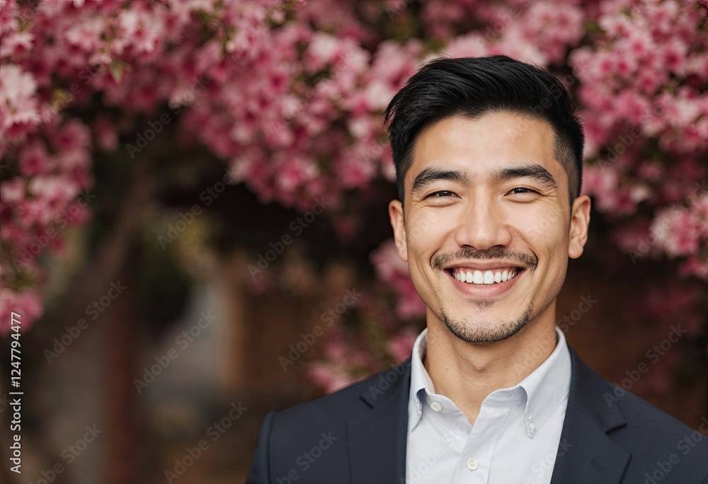 portrait smiling handsome asian man portrait smiling handsome asian man