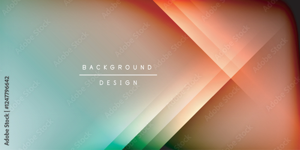 Obraz premium Dynamic shadow lines geometric shapes