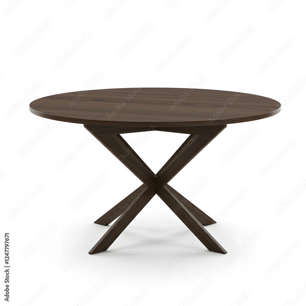 Modern Round Dining Table generative AI Modern Round Dining Table generative AI
