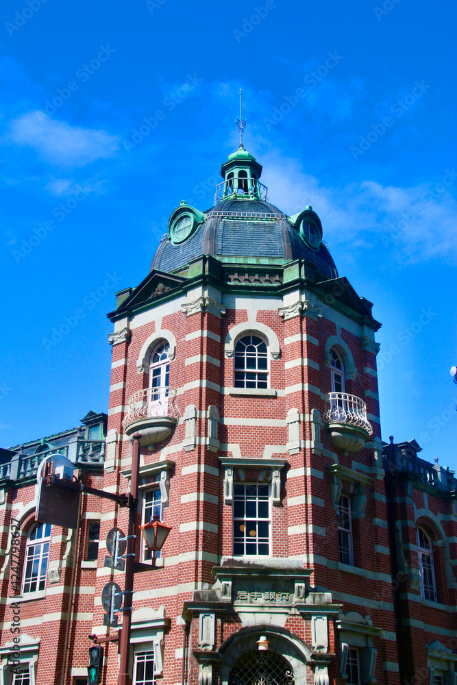 Obraz premium 岩手銀行赤レンガ館（岩手県・盛岡市）