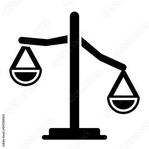 one-sided scales_1 glyph icon