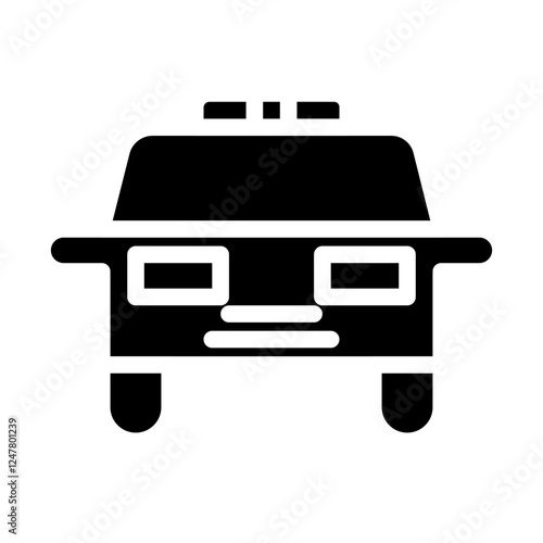 police car solid icon