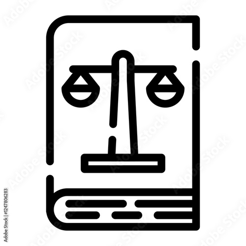 court book cut line icon