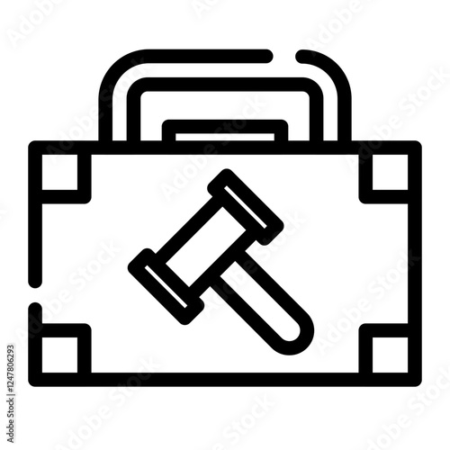 defendants bag cut line icon