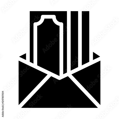 bribe money solid icon