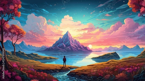 Festive Christmas Tree Background