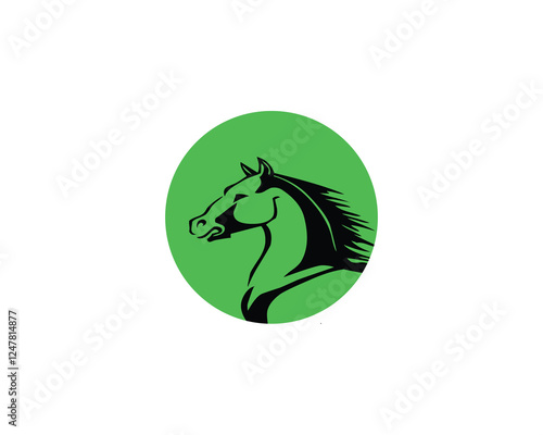 Horse logo design vector template. Horse