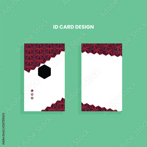 Business card and id card design template.id card,identity card,college id card.