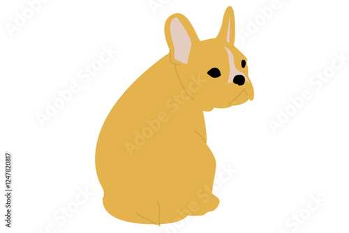 犬　イラスト　シンプル　カラー