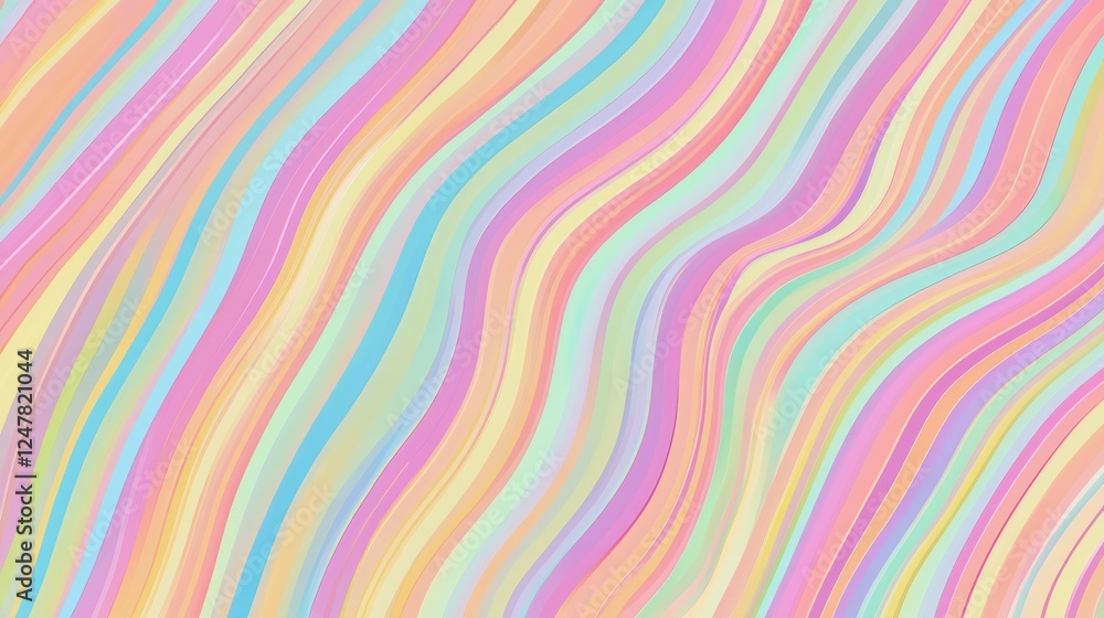 Mesmerizing Abstract Wave Pattern of Pastel and Neon Stripes with Cinematic Heat Distortion Effect Mesmerizing Abstract Wave Pattern of Pastel and Neon Stripes with Cinematic Heat Distortion Effect