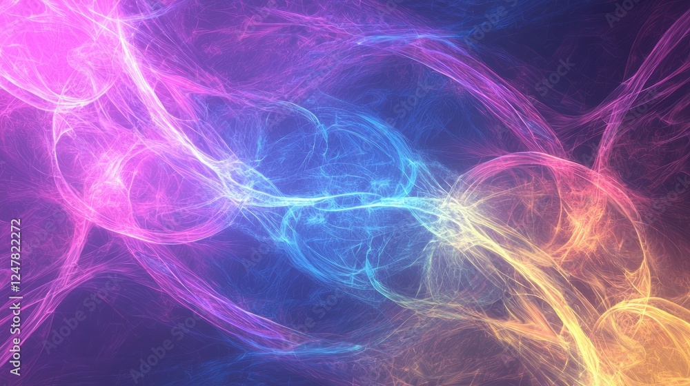 Illuminated Geometric Lattice with Neon Lines and Colorful Swirling Cloud - Ultra-Detailed Cinematic Image Illuminated Geometric Lattice with Neon Lines and Colorful Swirling Cloud - Ultra-Detailed Cinematic Image