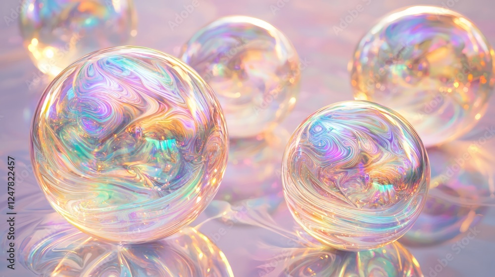 Mesmerizing Cluster of Marbled Soap-Film Patterns with Swirling Neon Reflections Cinematic Image Mesmerizing Cluster of Marbled Soap-Film Patterns with Swirling Neon Reflections Cinematic Image