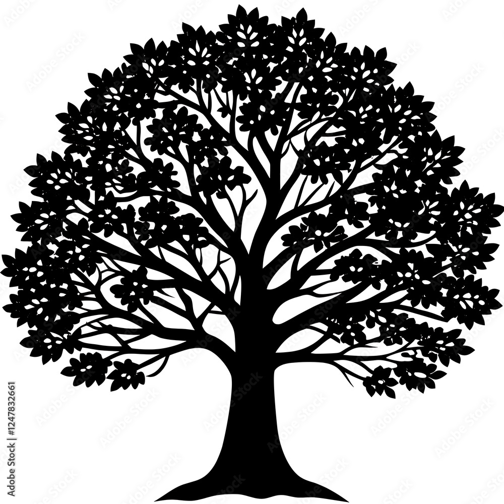 Obraz premium tree silhouette 