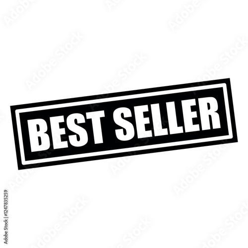 best seller stamp sign symbol vector flat icon	