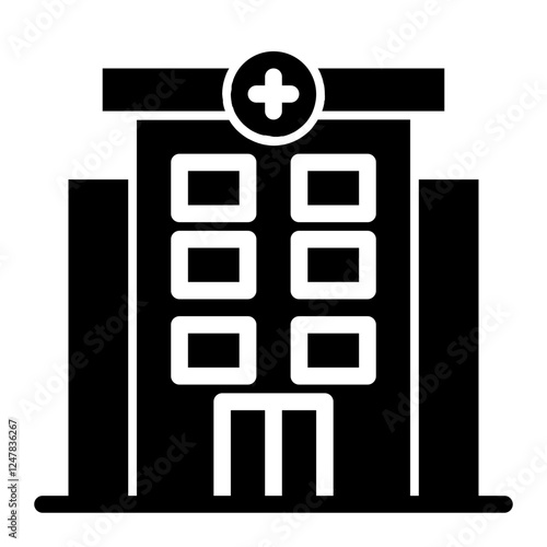infirmary glyph icon