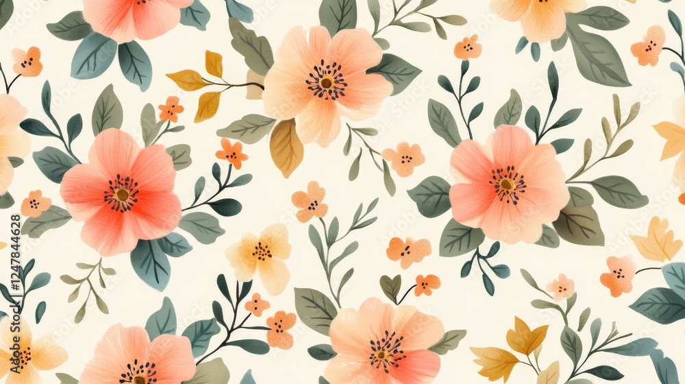 16121056 79 79.Lovely seamless floral pattern, vector 16121056 79 79.Lovely seamless floral pattern, vector