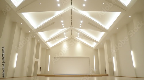 Modern Architectural Interior Design With Bright Lighting