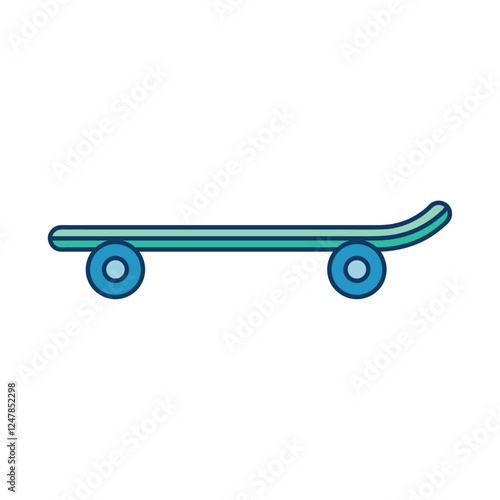 Classic skateboard illustration