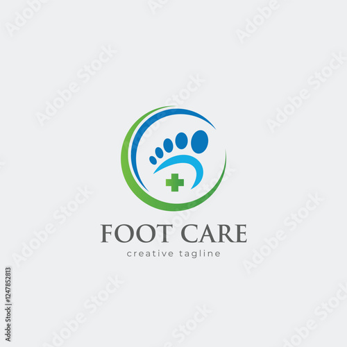 Foot Care logo fully editable vector template