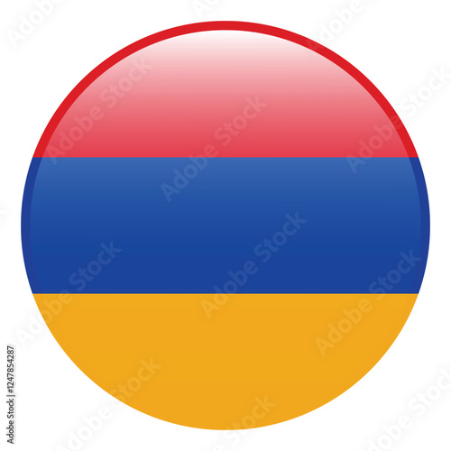 Armenia flag. Armenia circle flag 3d logo icon computer vector illustration design Free Download Armenia flag. Armenia circle flag 3d logo icon computer vector illustration design - GFXLoad