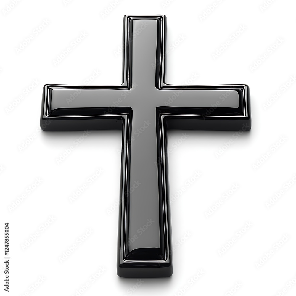 Fototapeta premium Strong Christian cross vector design high resolution hd icon