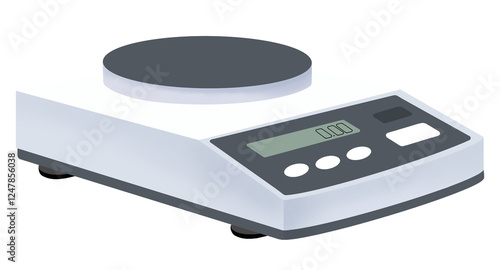 Laboratory weighing scale balance electronic vector