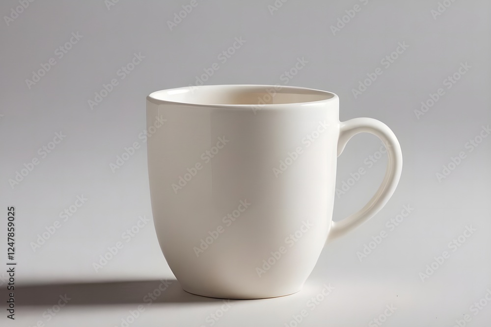 Fototapeta premium White glass, White cup