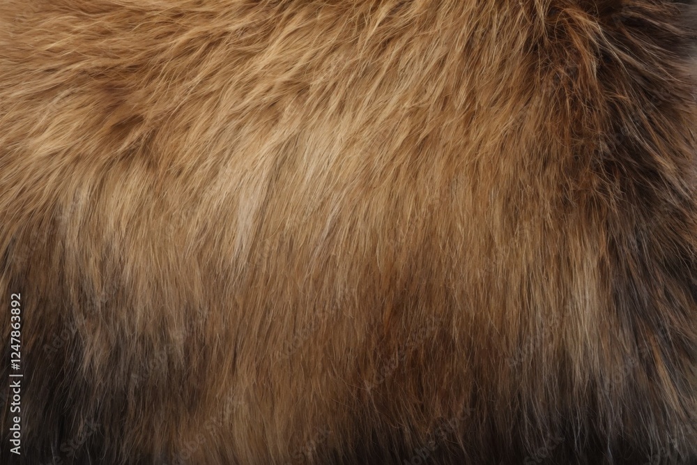 Soft and Luxurious CloseUp Fur Texture in Brown and Black Tones Showing Rough and Uneven Pattern with Warm Earthy Colors