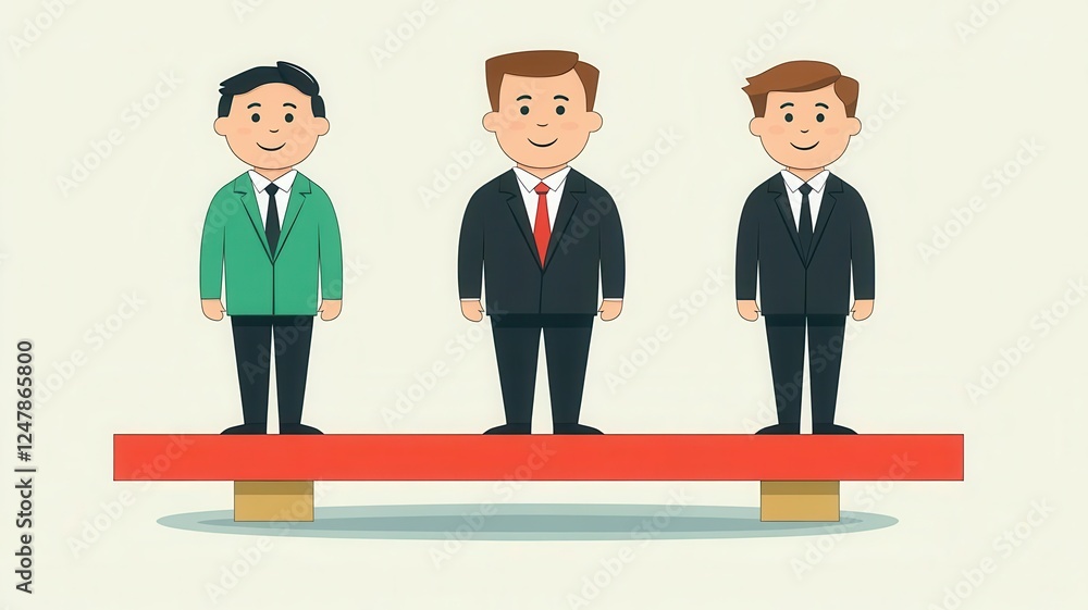 Leadership visionary leader motivating employees flat design front view workplace inspiration cartoon drawing Split-complementary color scheme Leadership visionary leader motivating employees flat design front view workplace inspiration cartoon drawing Split-complementary color scheme