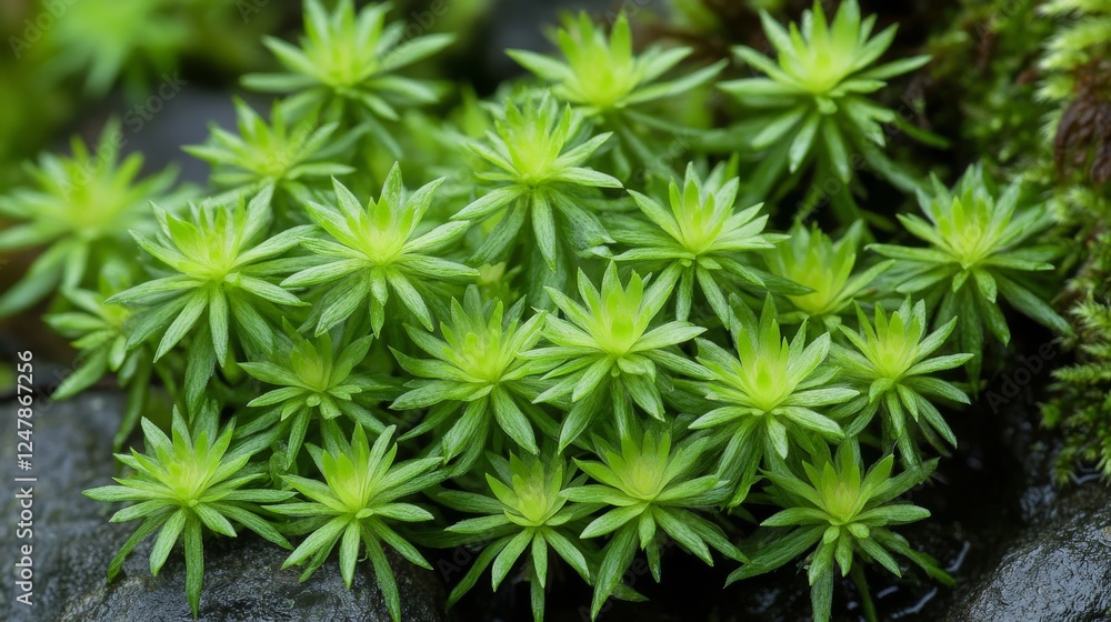 close up of lush moss colonies, bright lime green vegetation, scattered rocky outcrops, moist stone surface, natural groundcover texture, botanical pattern, high detail nature photography, forest close up of lush moss colonies, bright lime green vegetation, scattered rocky outcrops, moist stone surface, natural groundcover texture, botanical pattern, high detail nature photography, forest