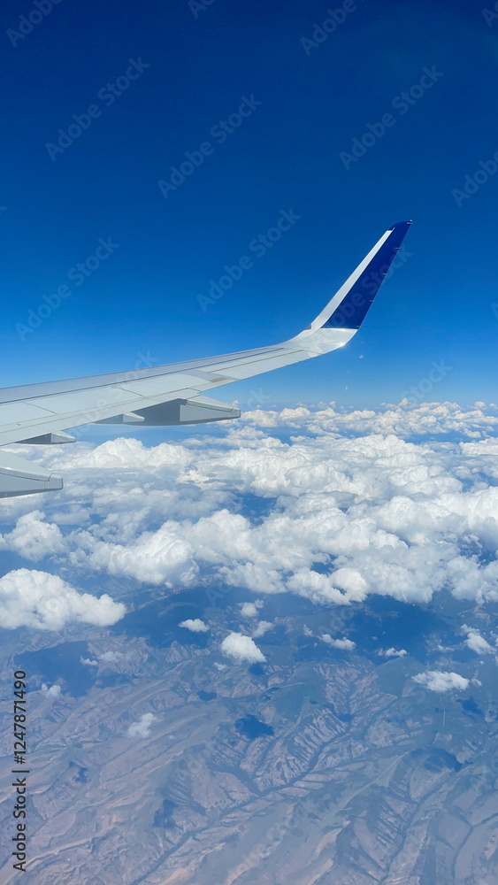Obraz premium view from airplane window