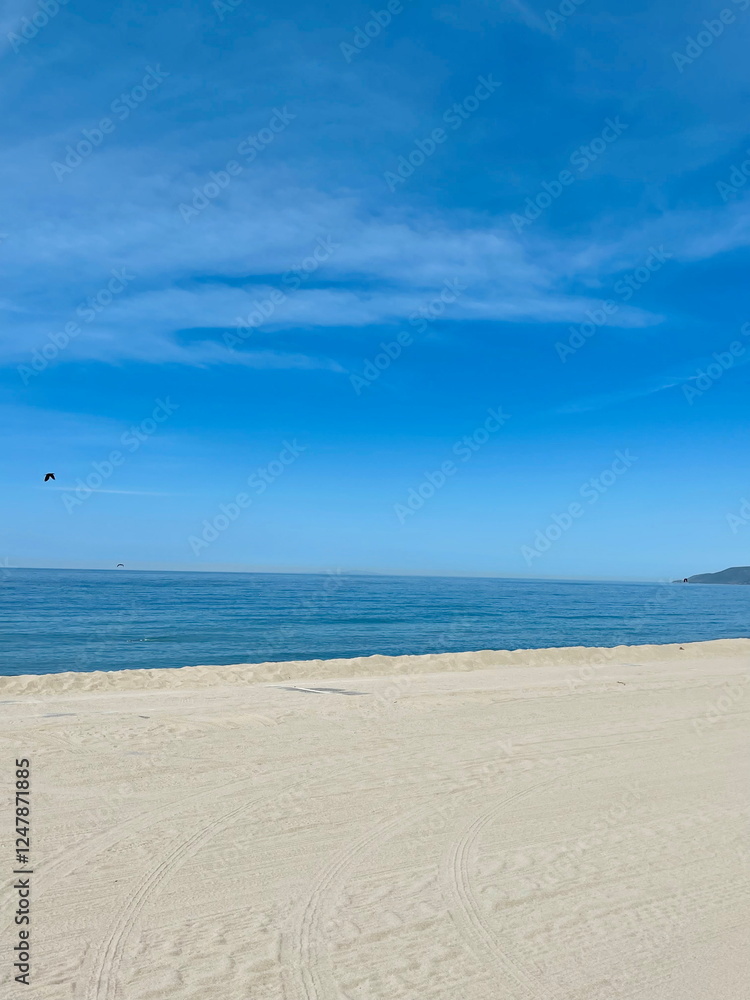 beach and blue sky