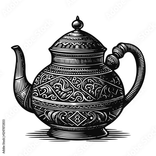 teapot isolated on white