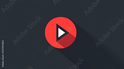 Free Download Play icon on dark background - GFXLoad