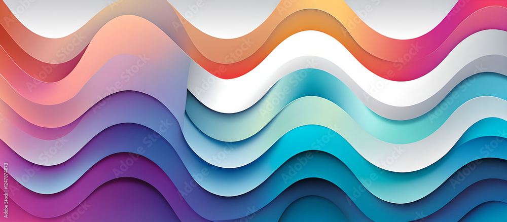 Fototapeta premium abstract background with rainbow