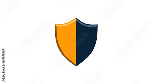 Free Download Orange and Black Shield Graphic - GFXLoad