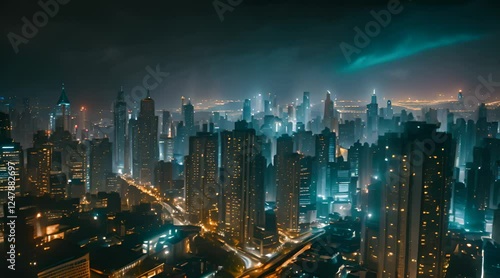 Wallpaper Mural Cityscape of the Night View Torontodigital.ca