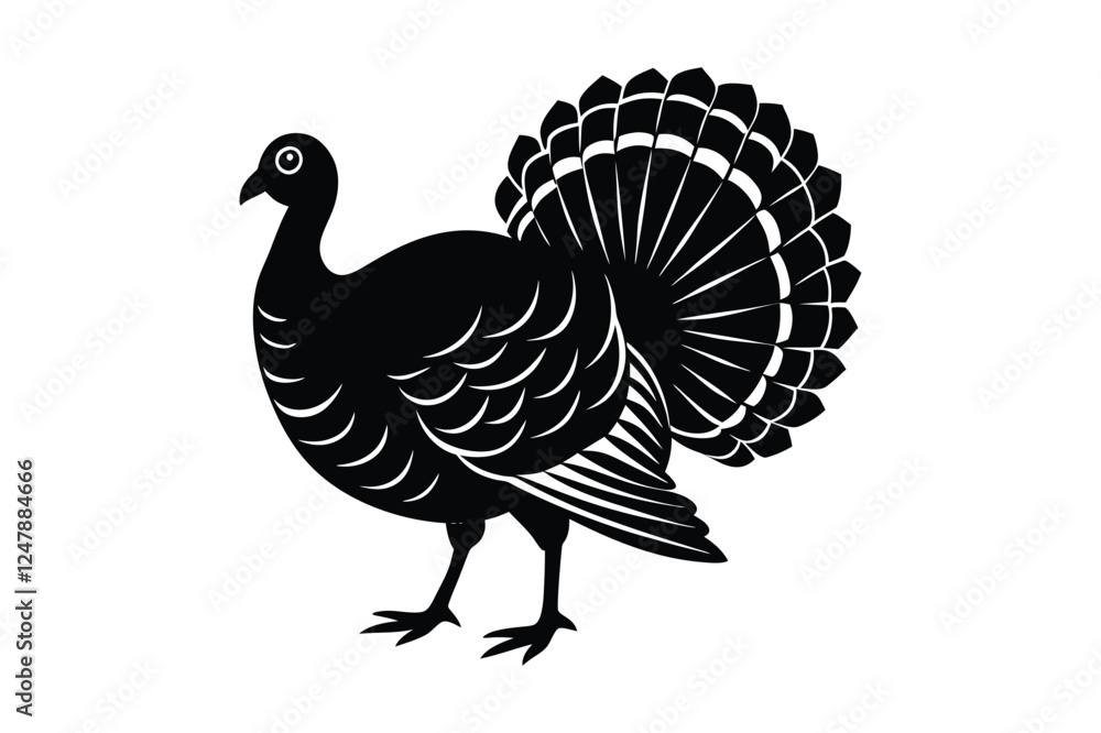 Fototapeta premium turkey vector illustration on white background 