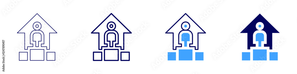 Key to success icon in 4 different styles. Thin Line, Line, Bold Line, Duotone. Duotone style. Editable stroke Key to success icon in 4 different styles. Thin Line, Line, Bold Line, Duotone. Duotone style. Editable stroke